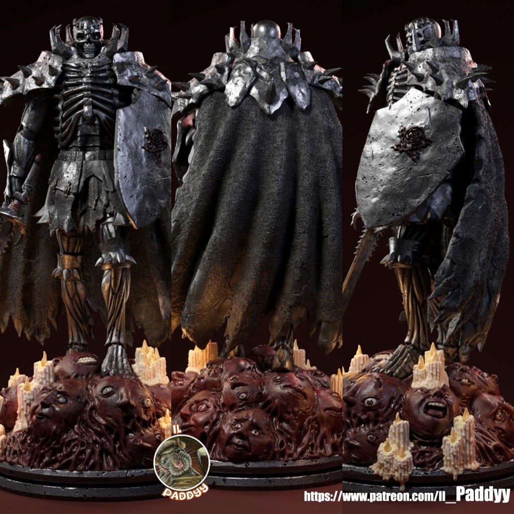 P站图纸印象馆 Il_Paddyy 剑风传奇 骷髅骑士 Il_Paddyy 剑风传奇 骷髅骑士