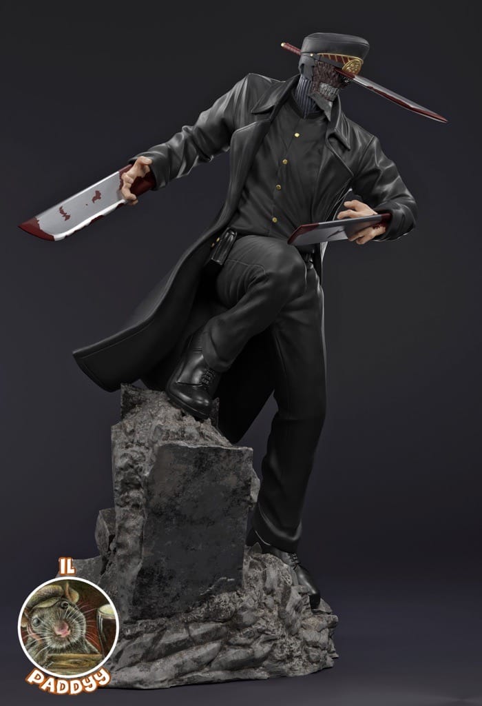 P站图纸印象馆 Il_Paddyy 链锯人 武士刀 刀男 Il_Paddyy 链锯人 武士刀 刀男