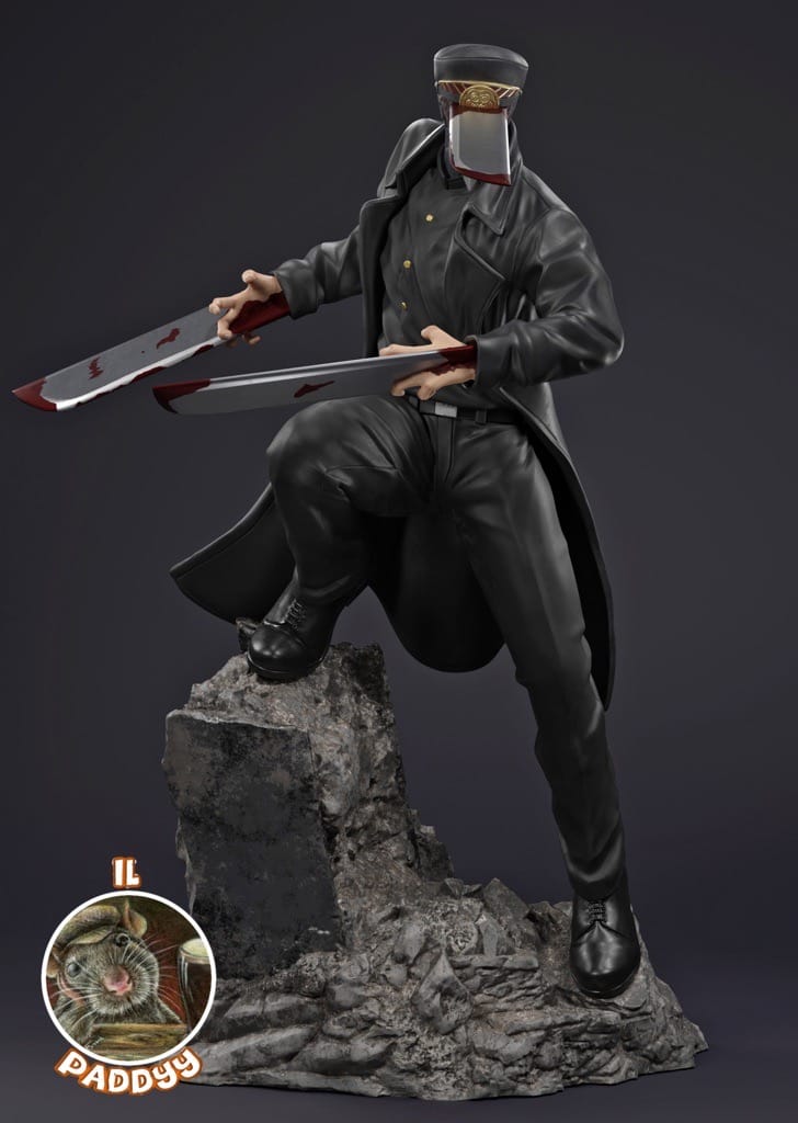 P站图纸印象馆 Il_Paddyy 链锯人 武士刀 刀男 Il_Paddyy 链锯人 武士刀 刀男