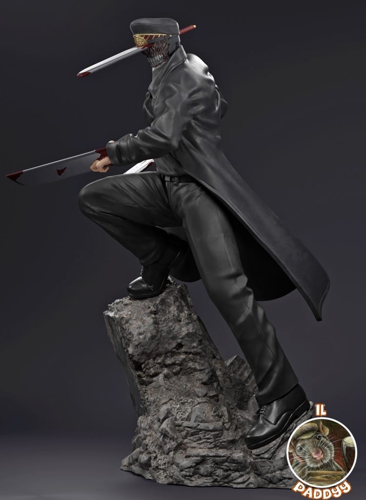 P站图纸印象馆 Il_Paddyy 链锯人 武士刀 刀男 Il_Paddyy 链锯人 武士刀 刀男