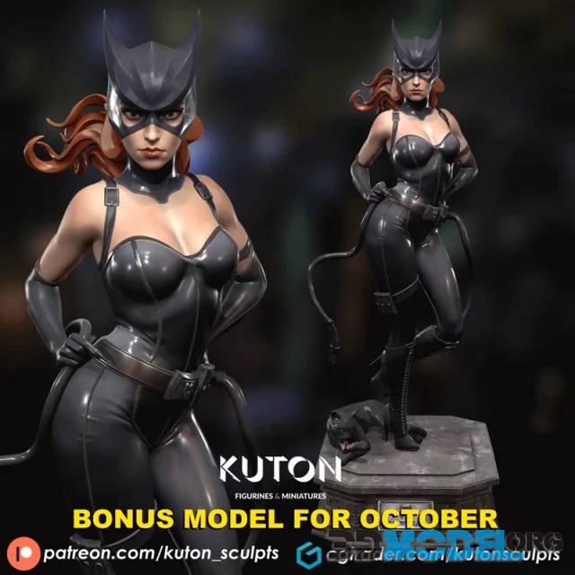 P站图纸印象馆 KUTON DC漫画 蝙蝠侠 猫女 KUTON DC漫画 蝙蝠侠 猫女