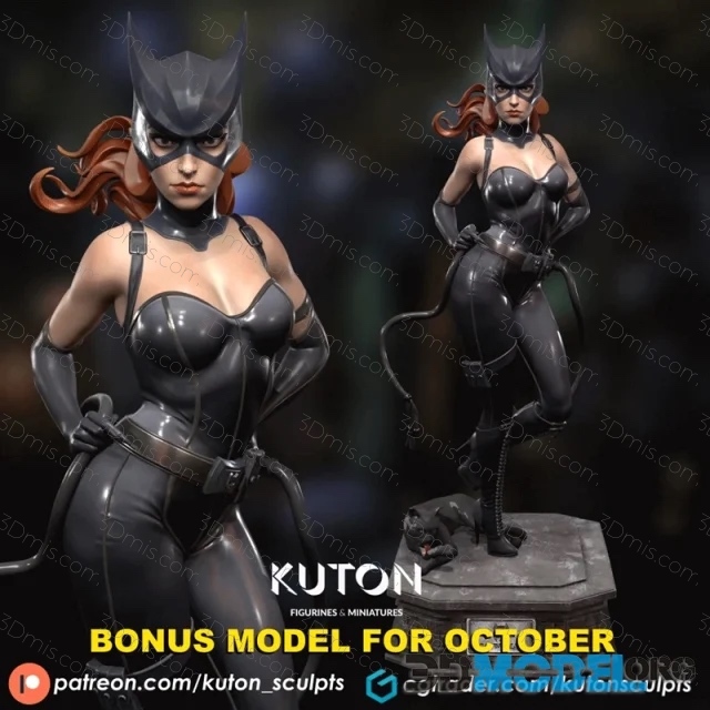 P站图纸印象馆 KUTON DC漫画 蝙蝠侠 猫女 KUTON DC漫画 蝙蝠侠 猫女