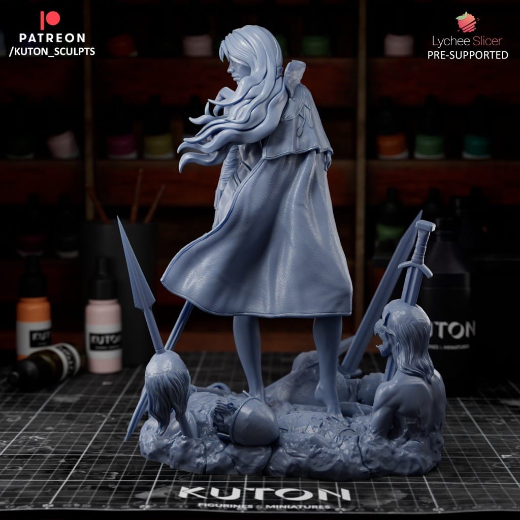 P站图纸印象馆 KUTON 虚空种子 银发女战士 KUTON 虚空种子 银发女战士