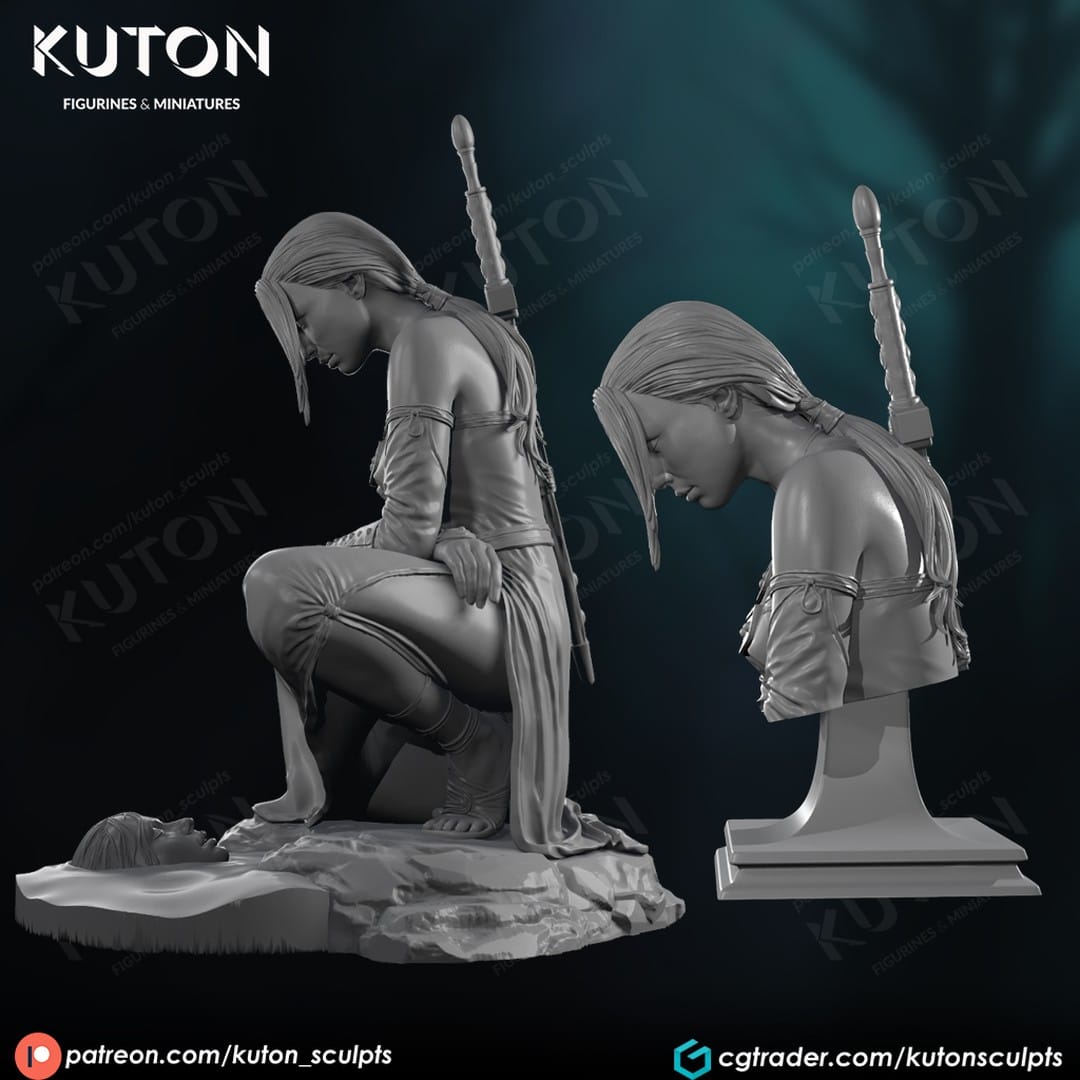 P站图纸印象馆 KUTON 女战士 KUTON 女战士