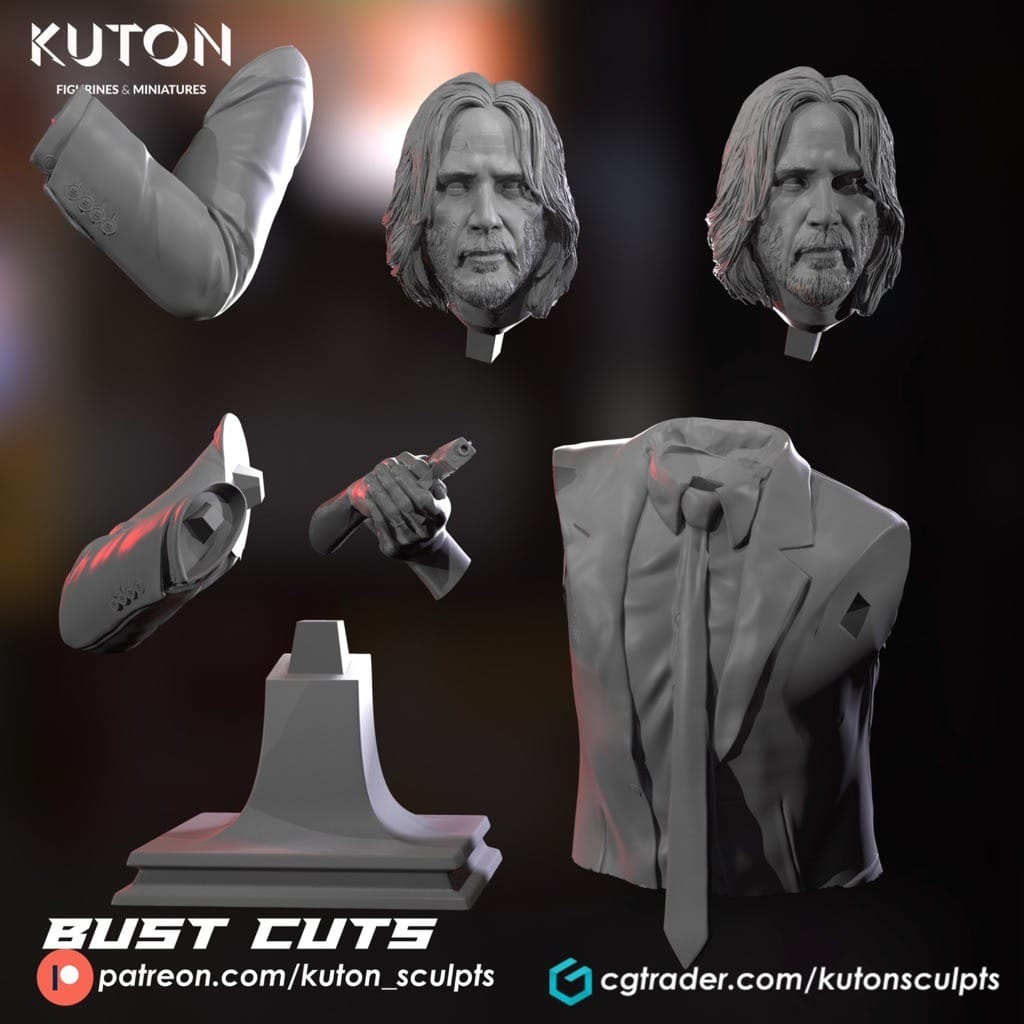 P站图纸印象馆 KUTON 疾速追杀 约翰·威克 KUTON 疾速追杀 约翰·威克