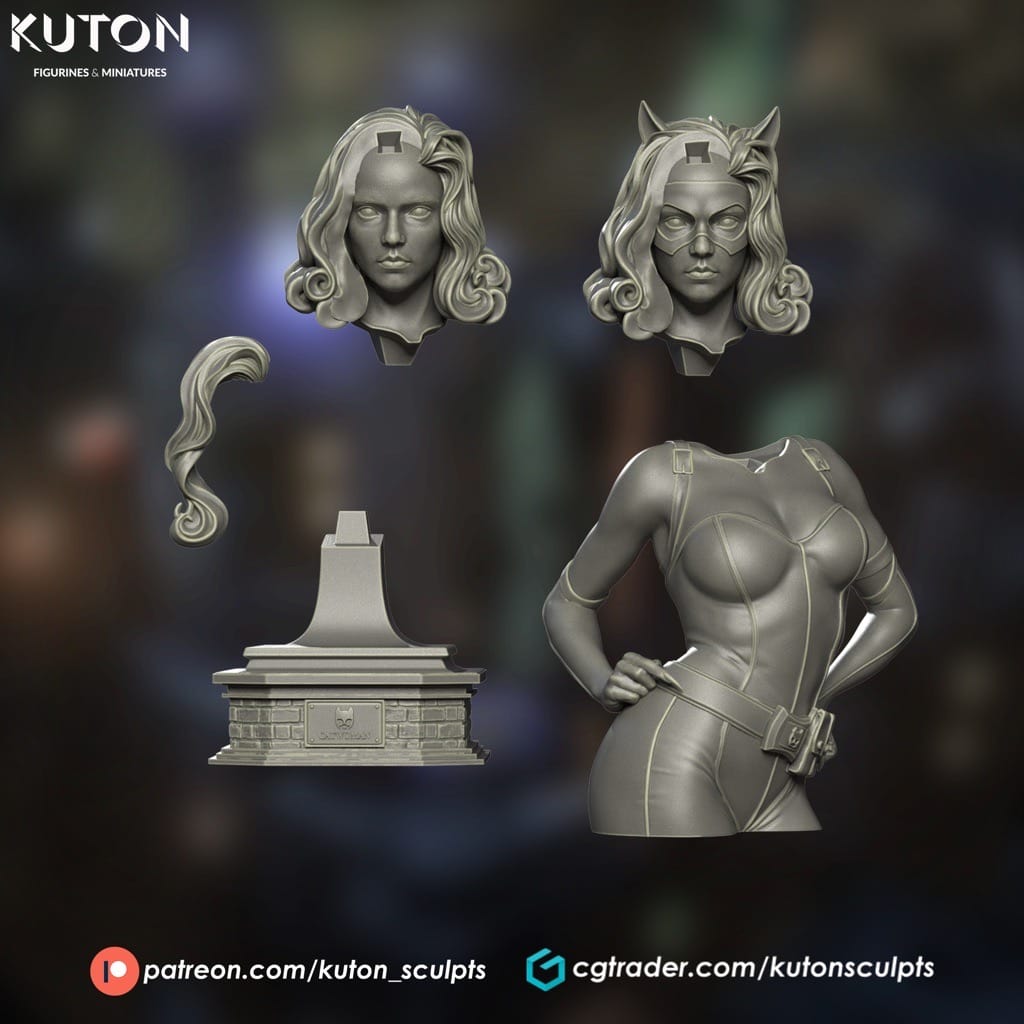 P站图纸印象馆 KUTON DC漫画 蝙蝠侠 猫女 KUTON DC漫画 蝙蝠侠 猫女