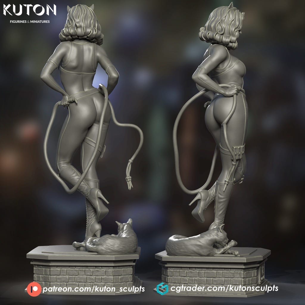 P站图纸印象馆 KUTON DC漫画 蝙蝠侠 猫女 KUTON DC漫画 蝙蝠侠 猫女