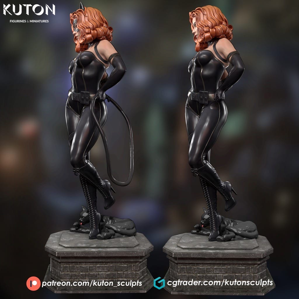 P站图纸印象馆 KUTON DC漫画 蝙蝠侠 猫女 KUTON DC漫画 蝙蝠侠 猫女