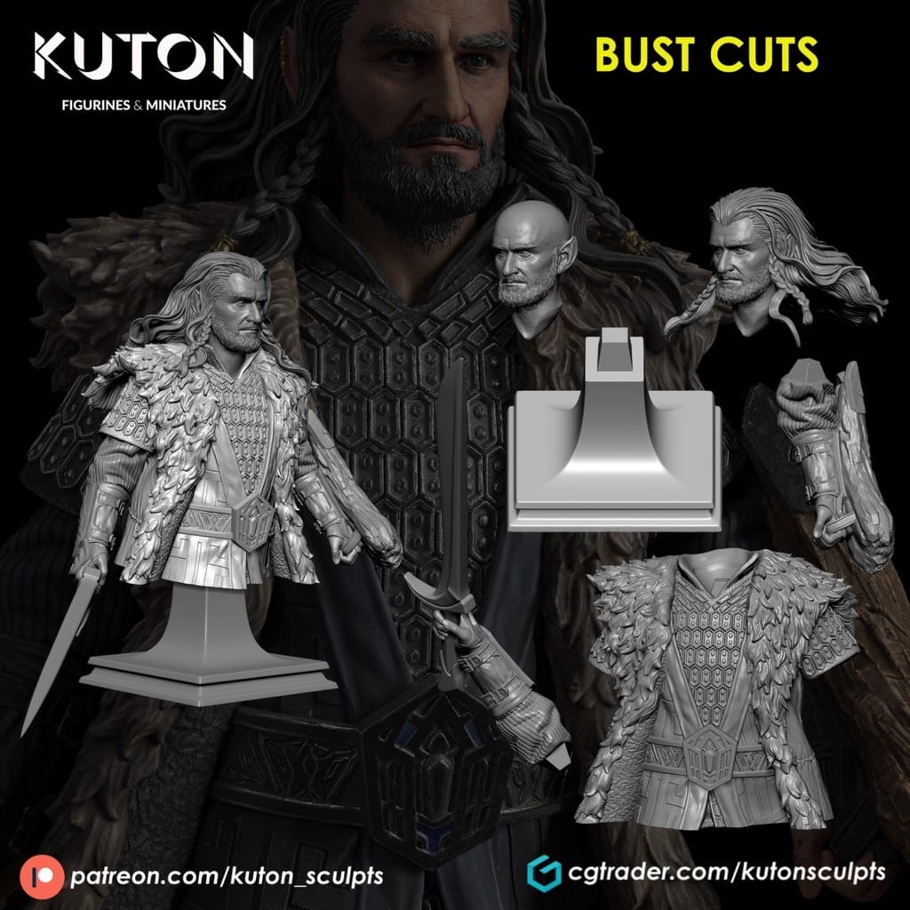 P站图纸印象馆 KUTON 霍比特人 矮人索林·橡木盾 KUTON 霍比特人 矮人索林·橡木盾