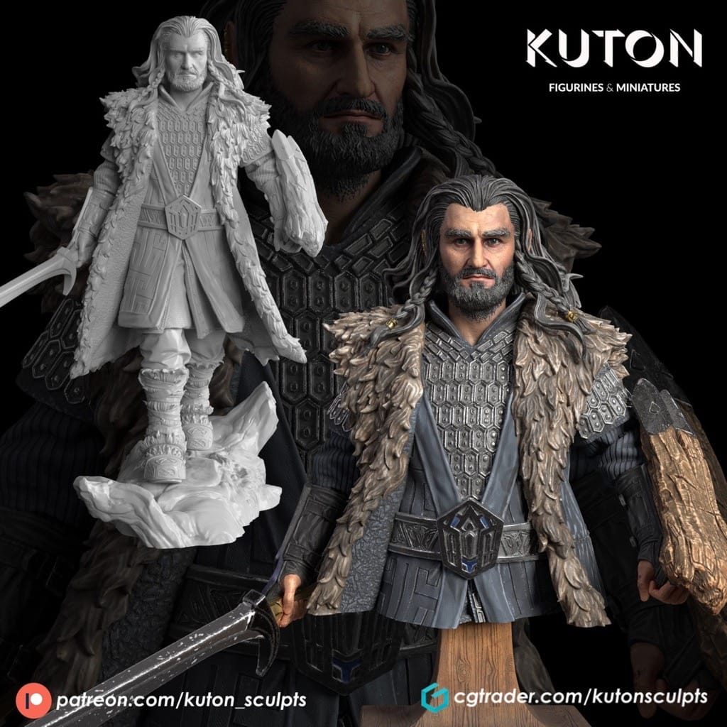 P站图纸印象馆 KUTON 霍比特人 矮人索林·橡木盾 KUTON 霍比特人 矮人索林·橡木盾