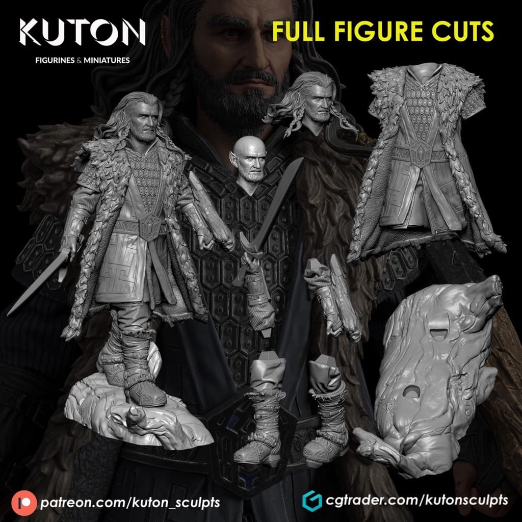 P站图纸印象馆 KUTON 霍比特人 矮人索林·橡木盾 KUTON 霍比特人 矮人索林·橡木盾