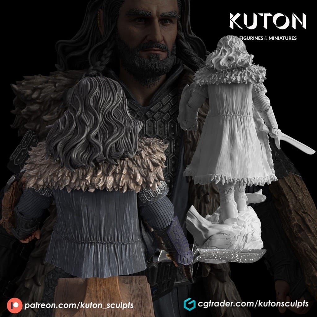 P站图纸印象馆 KUTON 霍比特人 矮人索林·橡木盾 KUTON 霍比特人 矮人索林·橡木盾