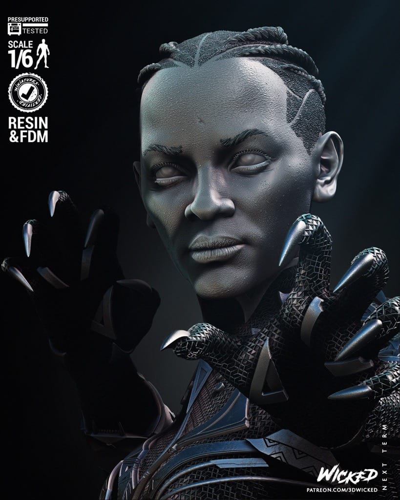 P站图纸印象馆 3DWicked 漫威 黑豹 黑豹与纳摩尔 3DWicked 漫威 黑豹 黑豹与纳摩尔