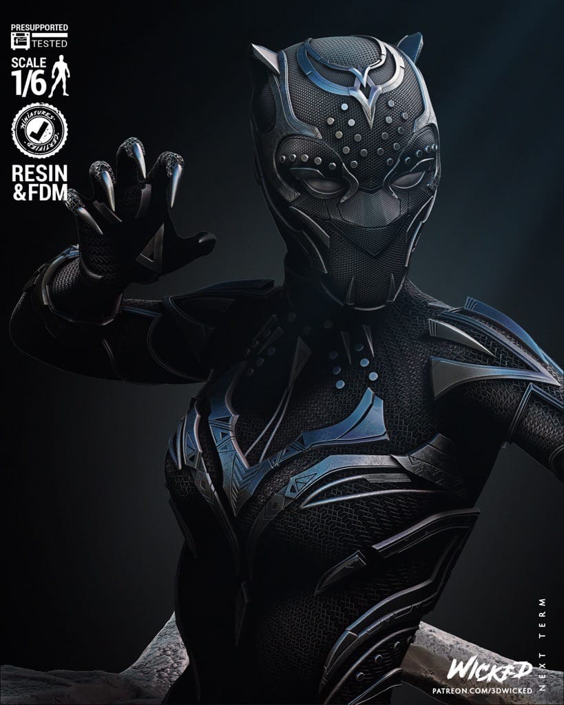 P站图纸印象馆 3DWicked 漫威 黑豹 瓦坎达公主苏里 3DWicked 漫威 黑豹 瓦坎达公主苏里