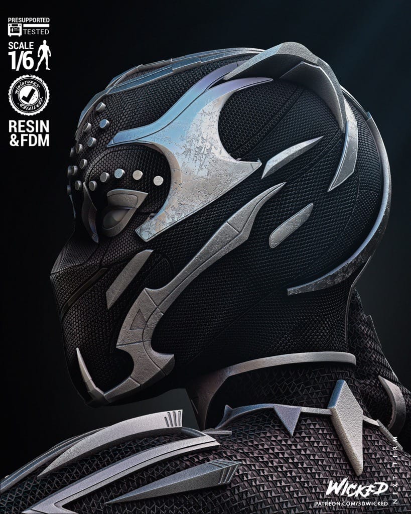 P站图纸印象馆 3DWicked 漫威 黑豹 瓦坎达公主苏里 3DWicked 漫威 黑豹 瓦坎达公主苏里