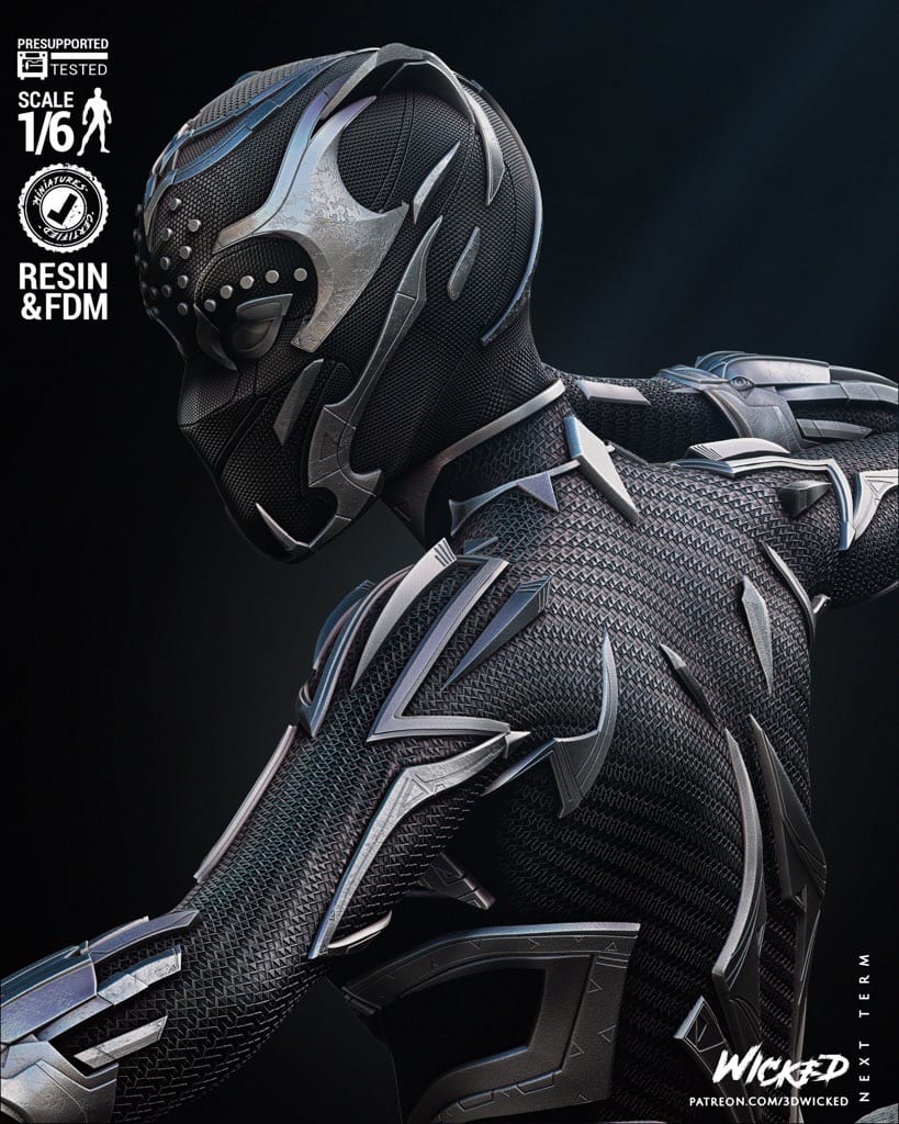 P站图纸印象馆 3DWicked 漫威 黑豹 瓦坎达公主苏里 3DWicked 漫威 黑豹 瓦坎达公主苏里