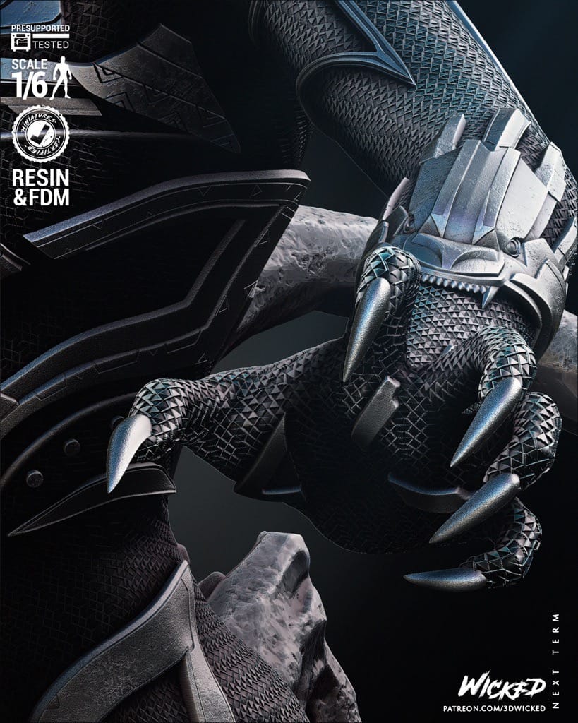 P站图纸印象馆 3DWicked 漫威 黑豹 瓦坎达公主苏里 3DWicked 漫威 黑豹 瓦坎达公主苏里