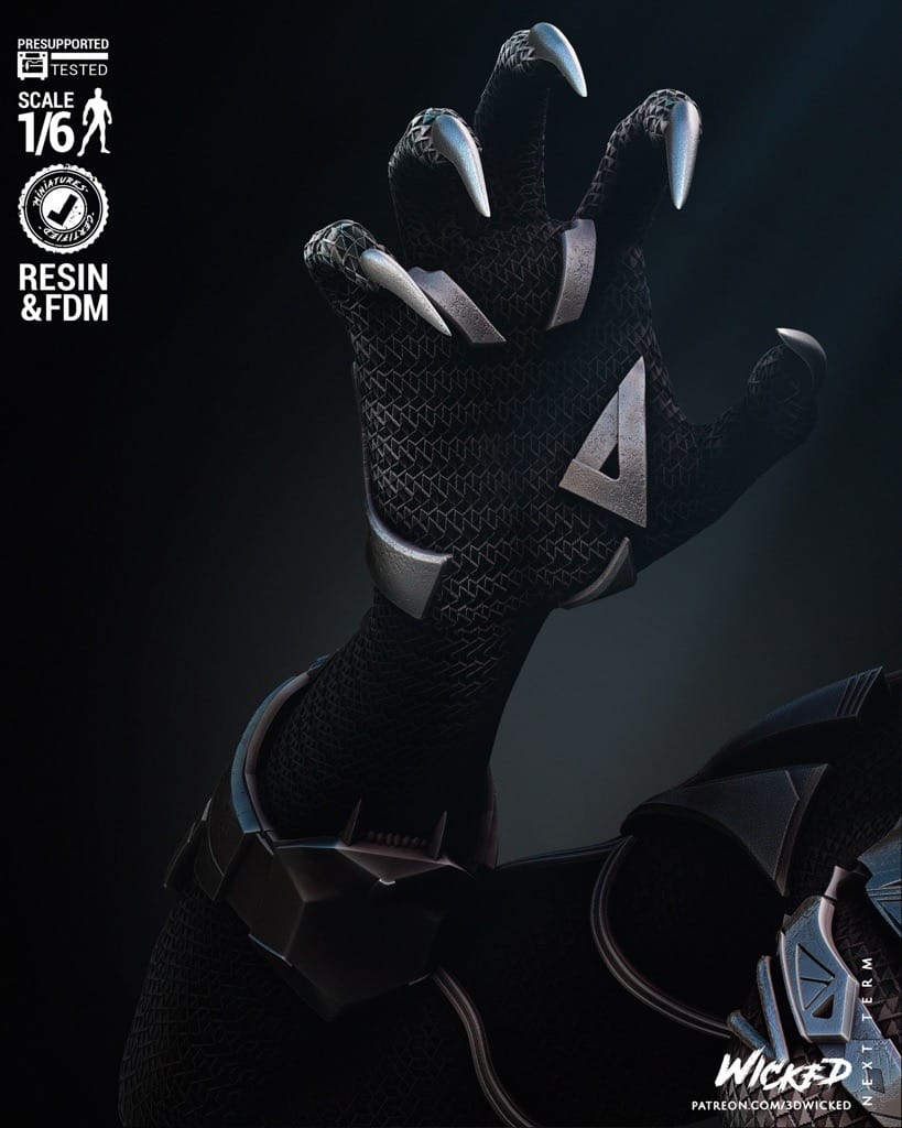 P站图纸印象馆 3DWicked 漫威 黑豹 瓦坎达公主苏里 3DWicked 漫威 黑豹 瓦坎达公主苏里