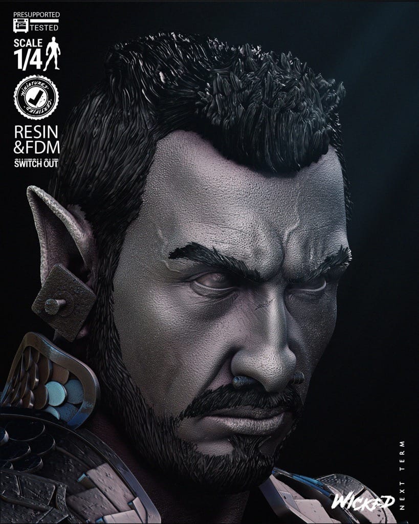 P站图纸印象馆 3DWicked 漫威 黑豹 纳摩尔 3DWicked 漫威 黑豹 纳摩尔