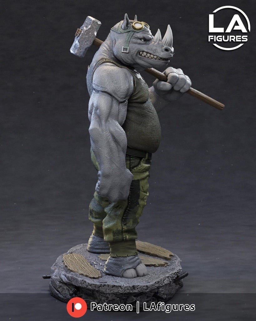 P站图纸印象馆 L.A Figures 忍者神龟 犀牛人 L.A Figures 忍者神龟 犀牛人
