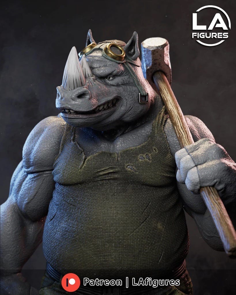 P站图纸印象馆 L.A Figures 忍者神龟 犀牛人 L.A Figures 忍者神龟 犀牛人