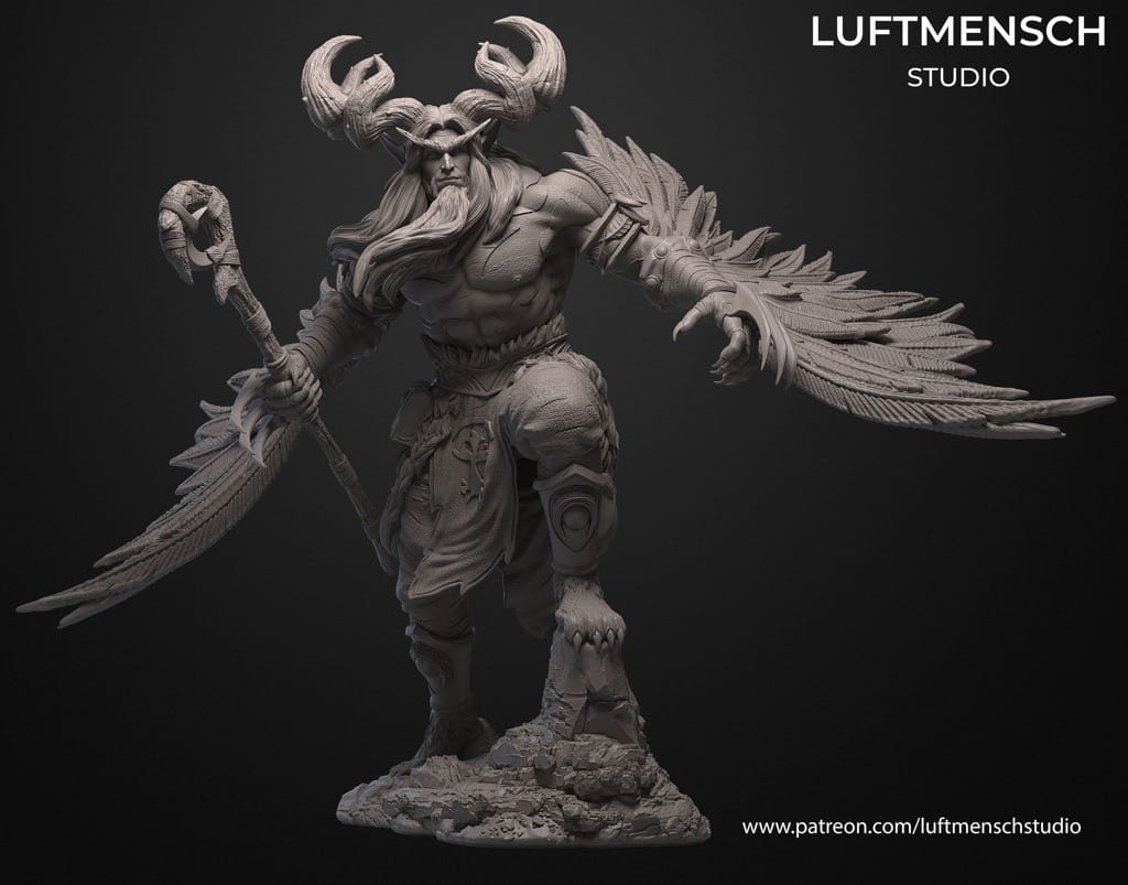 P站图纸印象馆 LuftMensch 魔兽世界 玛法里奥·怒风 LuftMensch 魔兽世界 玛法里奥·怒风