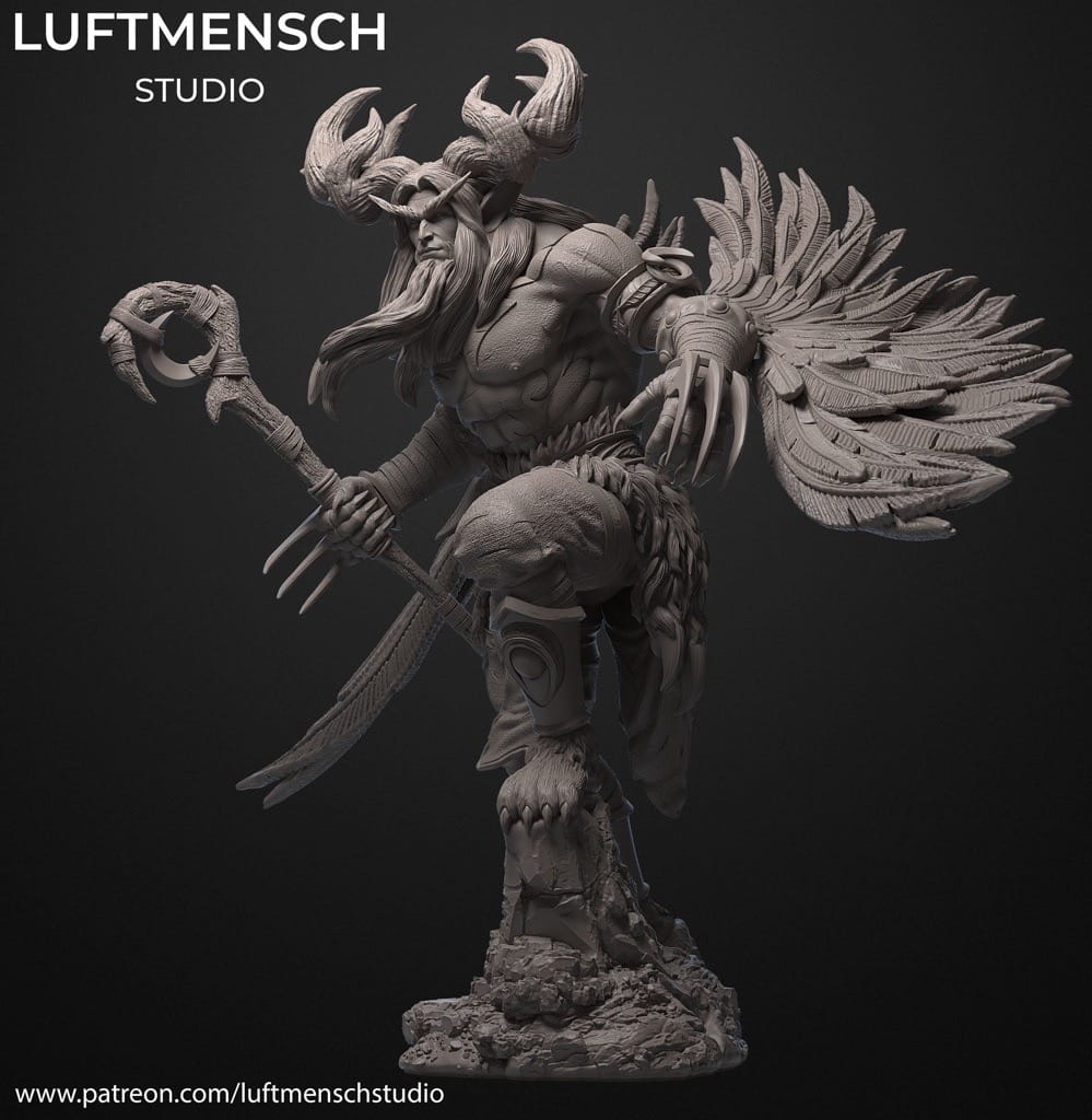 P站图纸印象馆 LuftMensch 魔兽世界 玛法里奥·怒风 LuftMensch 魔兽世界 玛法里奥·怒风