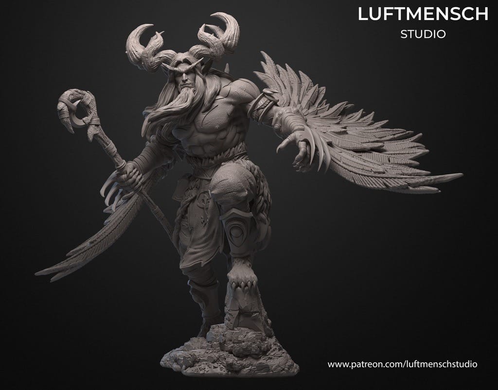 P站图纸印象馆 LuftMensch 魔兽世界 玛法里奥·怒风 LuftMensch 魔兽世界 玛法里奥·怒风