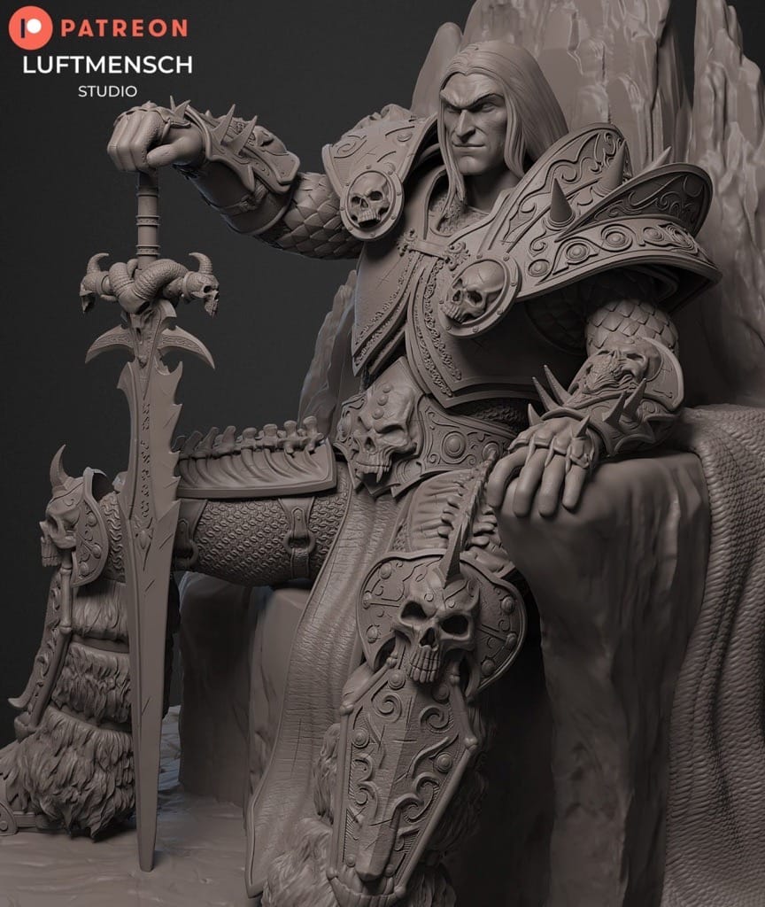 P站图纸印象馆 LuftMensch 魔兽世界 寒冰王冠 巫妖王 LuftMensch 魔兽世界 寒冰王冠 巫妖王