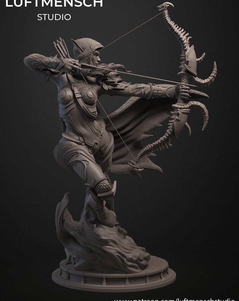 P站图纸印象馆 LuftMensch 魔兽世界 风行者 希尔瓦娜斯 LuftMensch 魔兽世界 风行者 希尔瓦娜斯