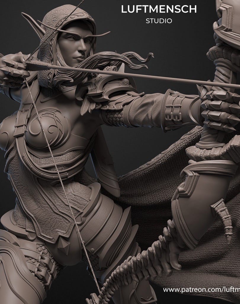 P站图纸印象馆 LuftMensch 魔兽世界 风行者 希尔瓦娜斯 LuftMensch 魔兽世界 风行者 希尔瓦娜斯