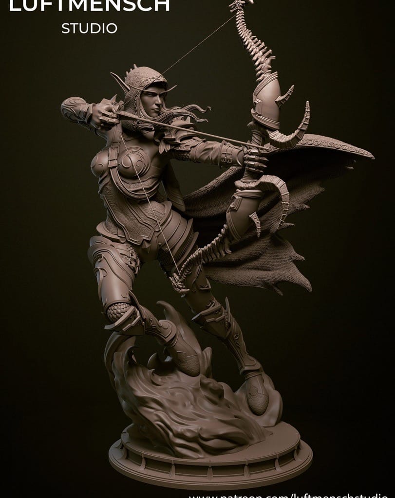 P站图纸印象馆 LuftMensch 魔兽世界 风行者 希尔瓦娜斯 LuftMensch 魔兽世界 风行者 希尔瓦娜斯