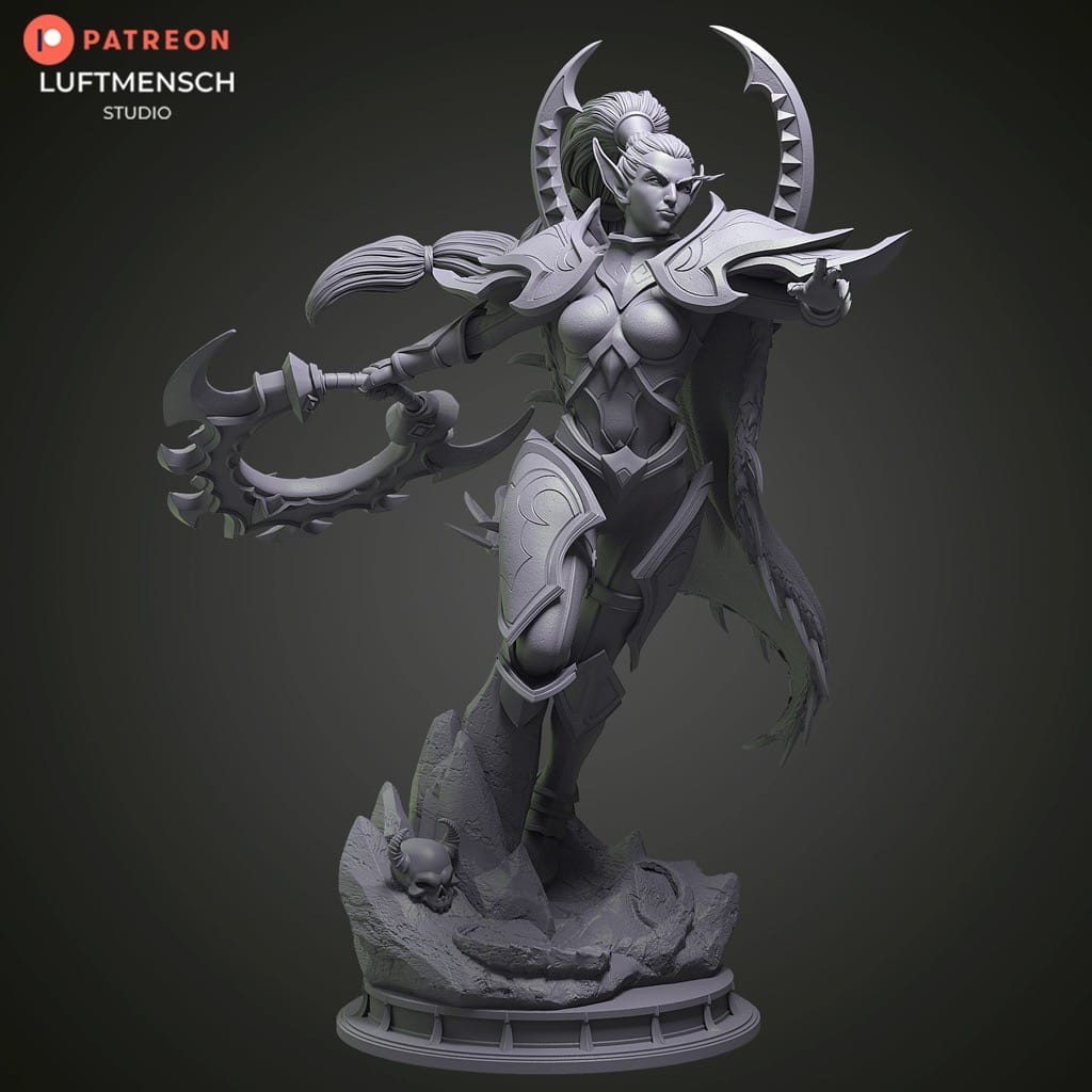 P站图纸印象馆 LuftMensch 魔兽世界 玛维·影歌 LuftMensch 魔兽世界 玛维·影歌