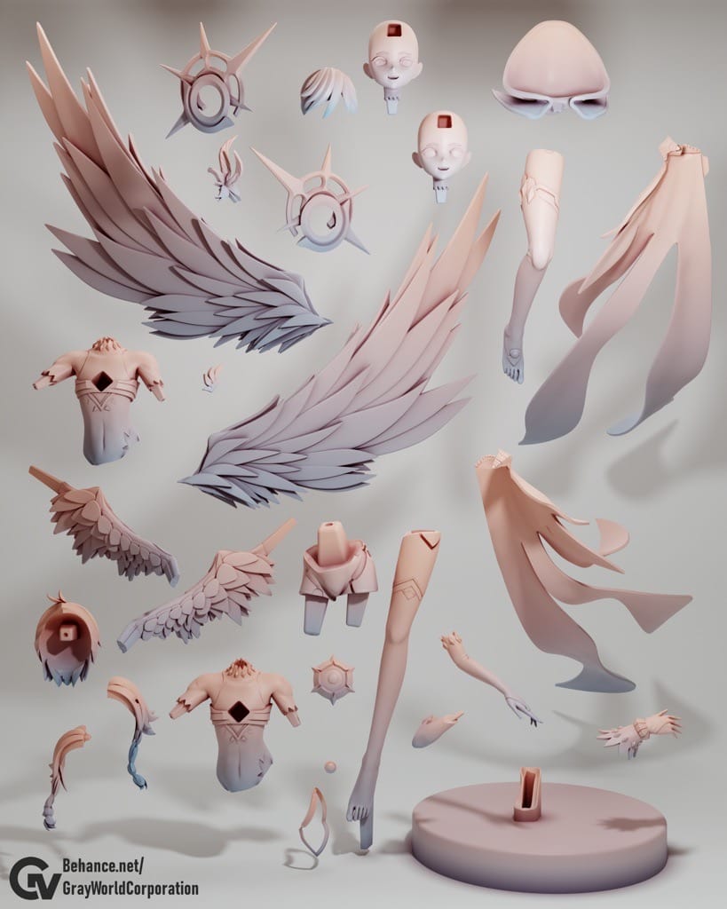 P站图纸印象馆 GrayWorld 原神 温迪 GrayWorld 原神 温迪