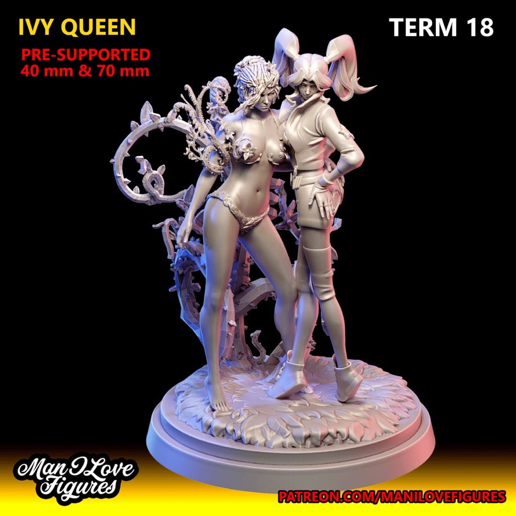 P站图纸印象馆 Man I Love DC漫画 哈莉·奎茵和毒藤女 Man I Love DC漫画 哈莉·奎茵和毒藤女