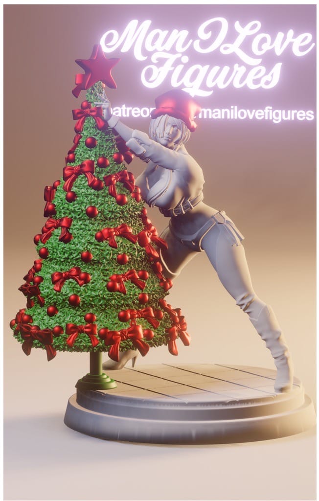 P站图纸印象馆 Man I Love 拳皇 圣诞版安琪 Man I Love 拳皇 圣诞版安琪