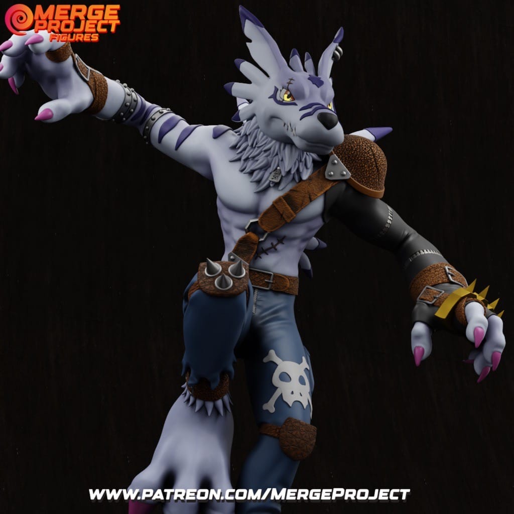 P站图纸印象馆 MPF 数码宝贝 兽人加鲁鲁兽 MPF 数码宝贝 兽人加鲁鲁兽