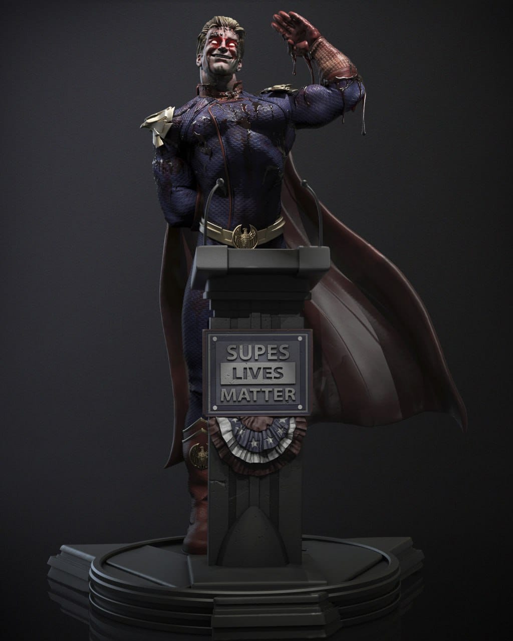 P站图纸印象馆 CA3D 黑袍纠察队 祖国人 CA3D 黑袍纠察队 祖国人