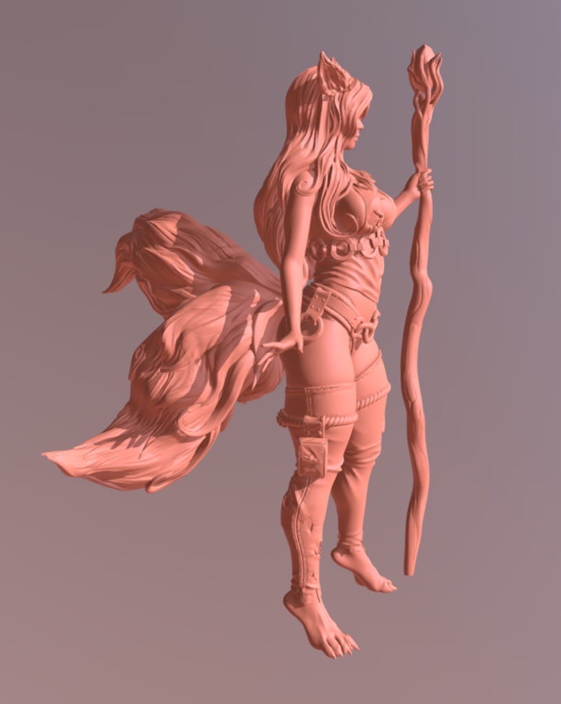 P站图纸印象馆 Messias 3D 狐女 Messias 3D 狐女