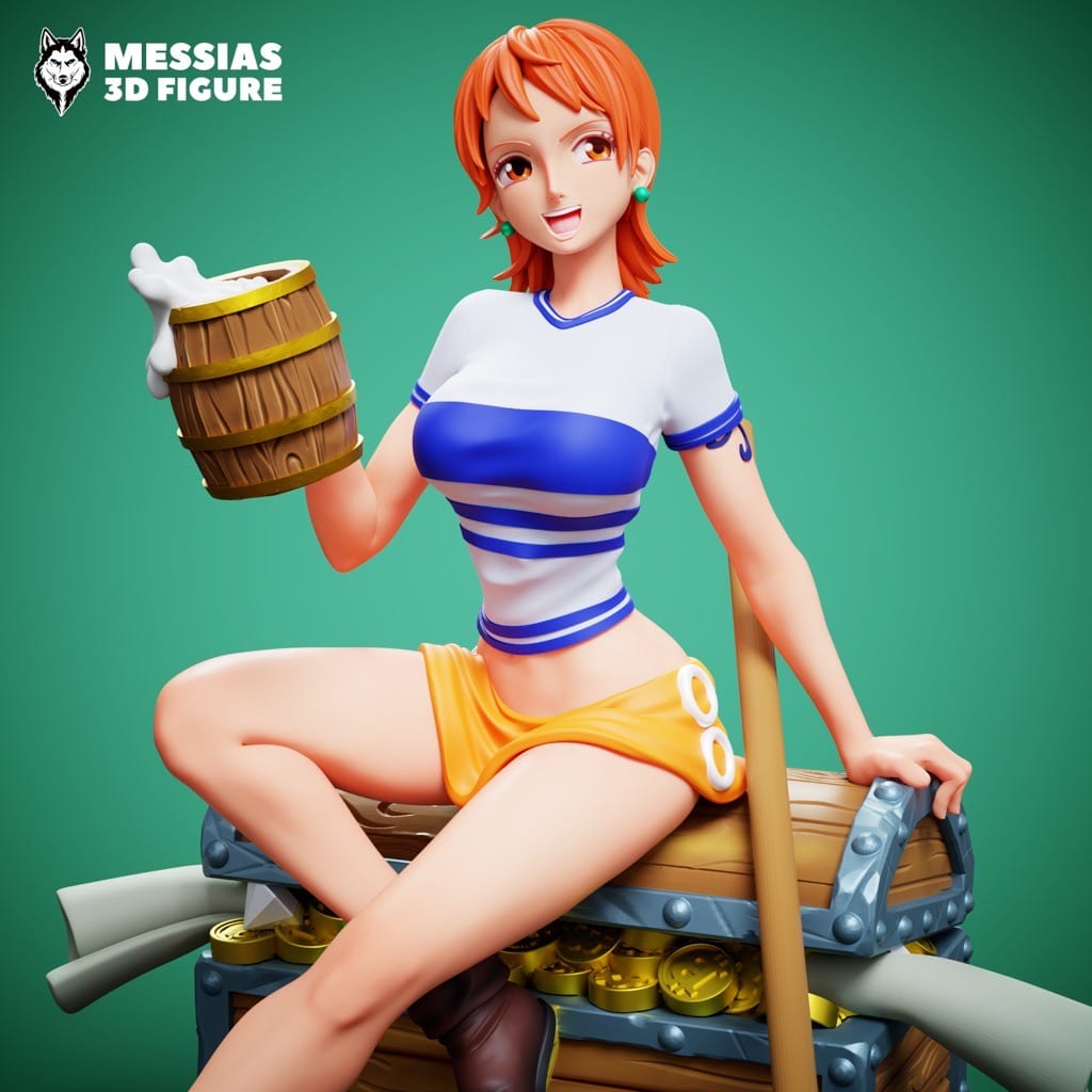 P站图纸印象馆 Messias 3D 海贼王 娜美 Messias 3D 海贼王 娜美