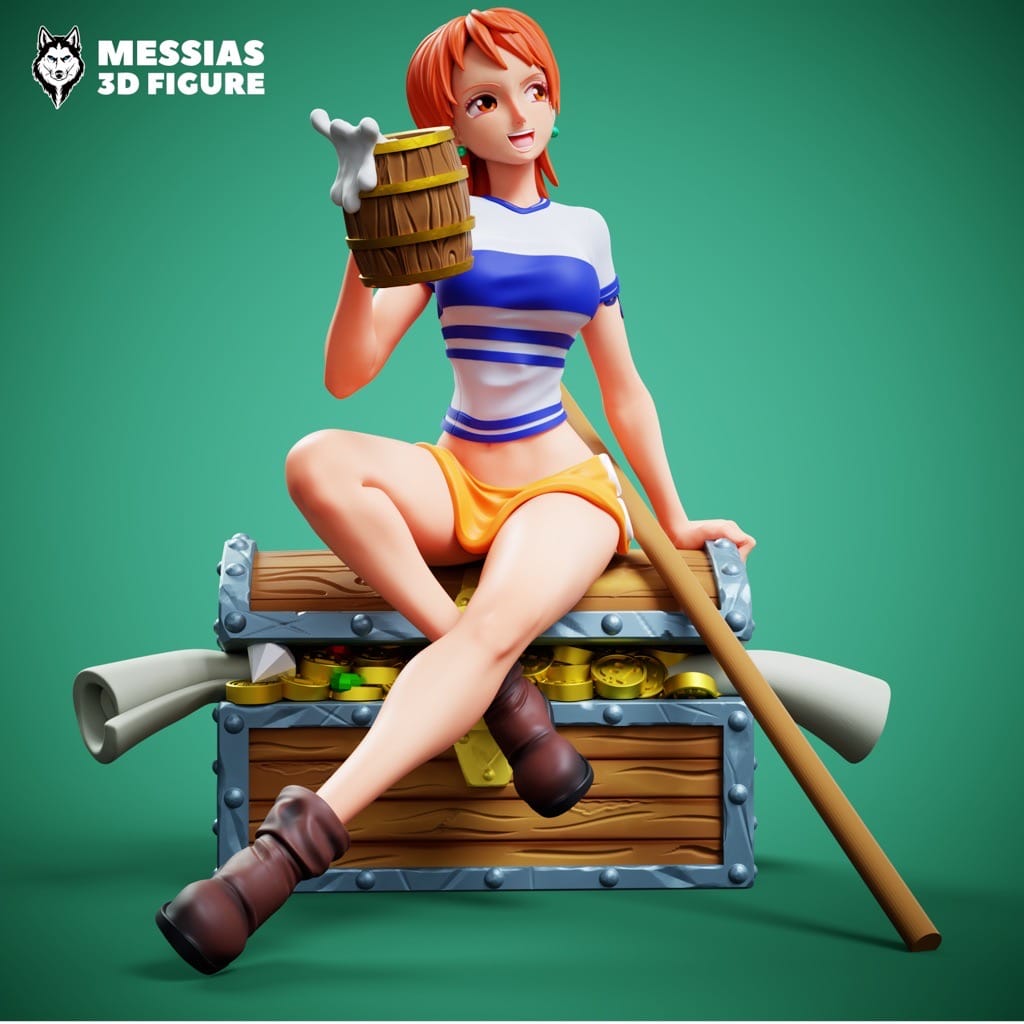 P站图纸印象馆 Messias 3D 海贼王 娜美 Messias 3D 海贼王 娜美