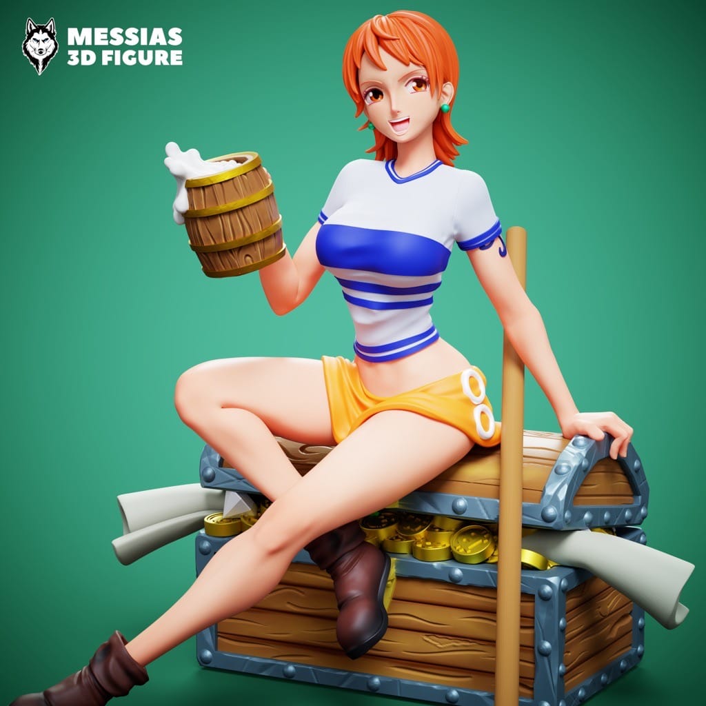 P站图纸印象馆 Messias 3D 海贼王 娜美 Messias 3D 海贼王 娜美