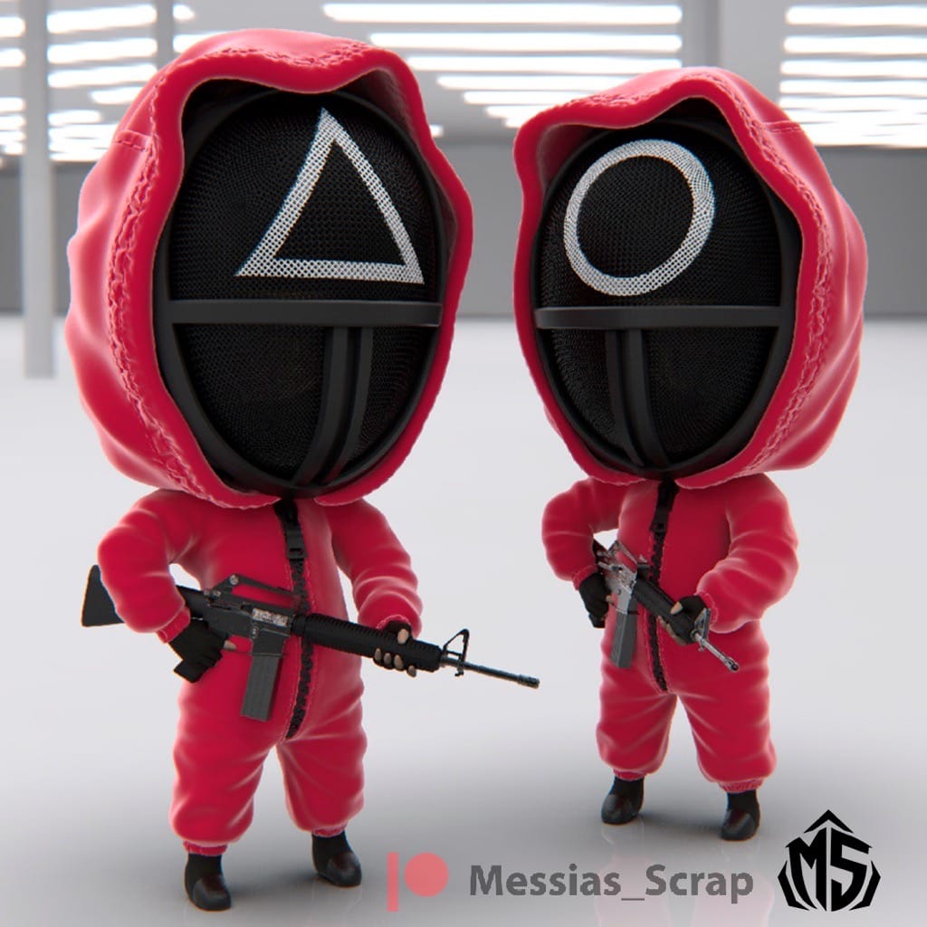 P站图纸印象馆 Messias 3D 鱿鱼游戏 监管者 Messias 3D 鱿鱼游戏 监管者