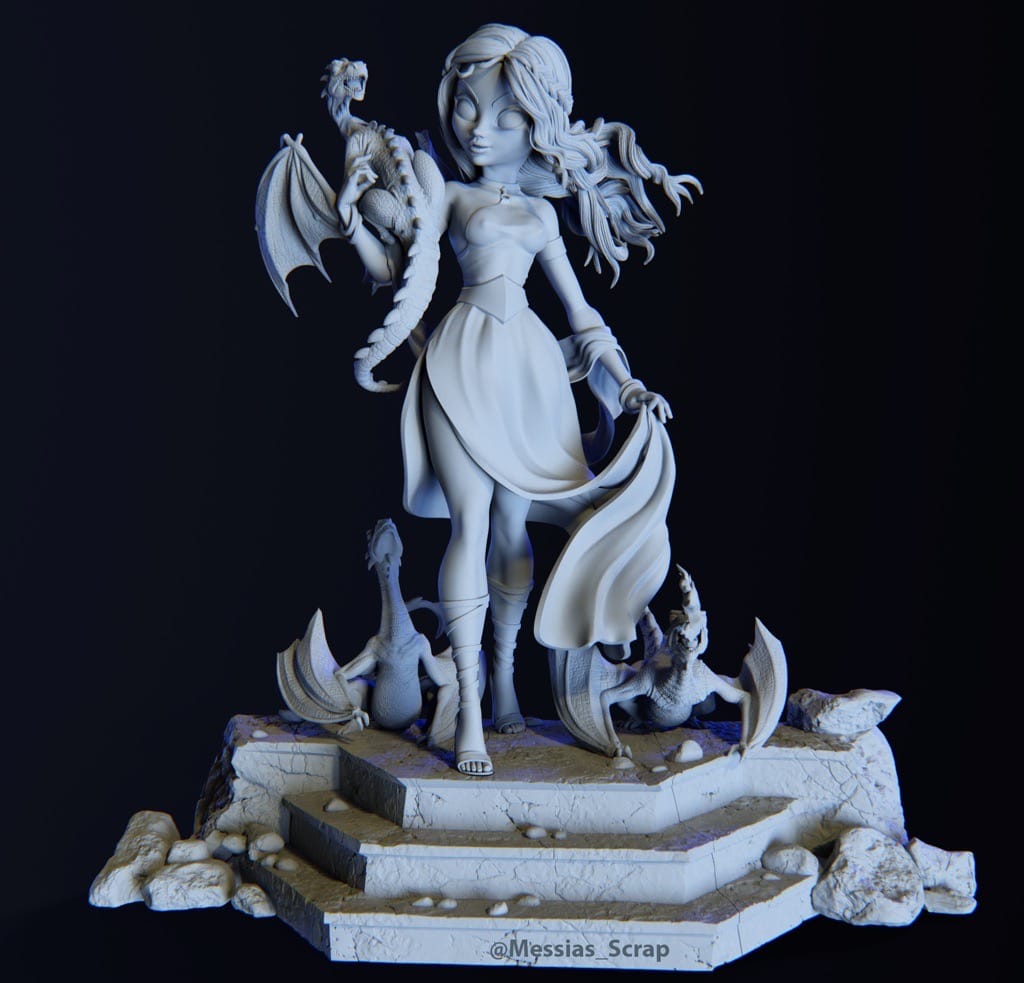 P站图纸印象馆 Messias 3D 冰与火之歌 丹妮莉丝 Messias 3D 冰与火之歌 丹妮莉丝