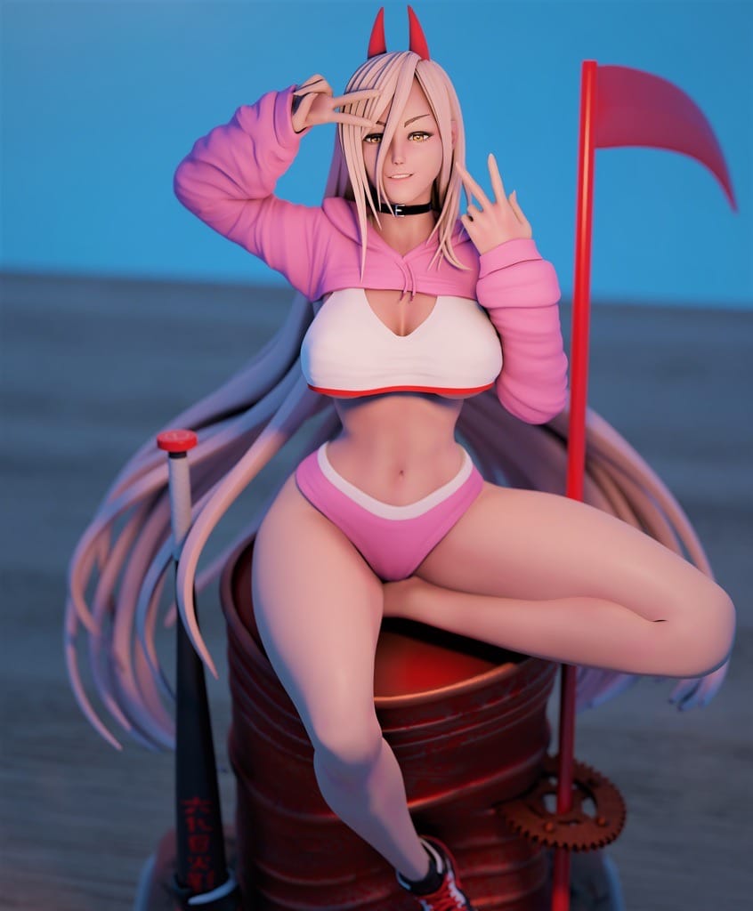 P站图纸印象馆 Momoji 电锯人 帕瓦 Momoji 电锯人 帕瓦