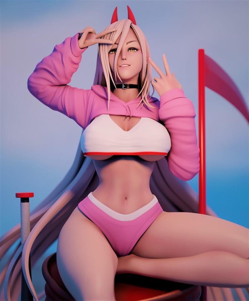 P站图纸印象馆 Momoji 电锯人 帕瓦 Momoji 电锯人 帕瓦