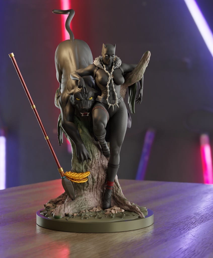 P站图纸印象馆 Momoji 漫威 黑豹 苏里 Momoji 漫威 黑豹 苏里