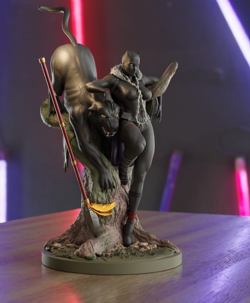 P站图纸印象馆 Momoji 漫威 黑豹 苏里 Momoji 漫威 黑豹 苏里