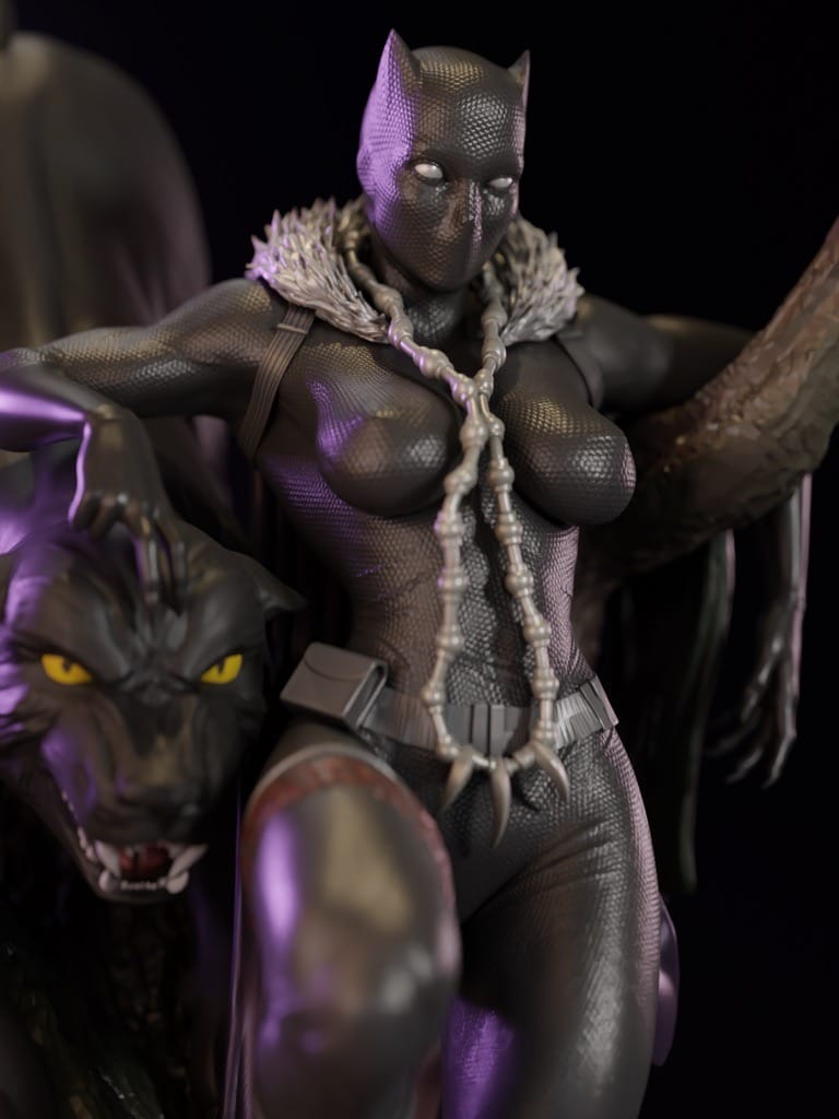 P站图纸印象馆 Momoji 漫威 黑豹 苏里 Momoji 漫威 黑豹 苏里