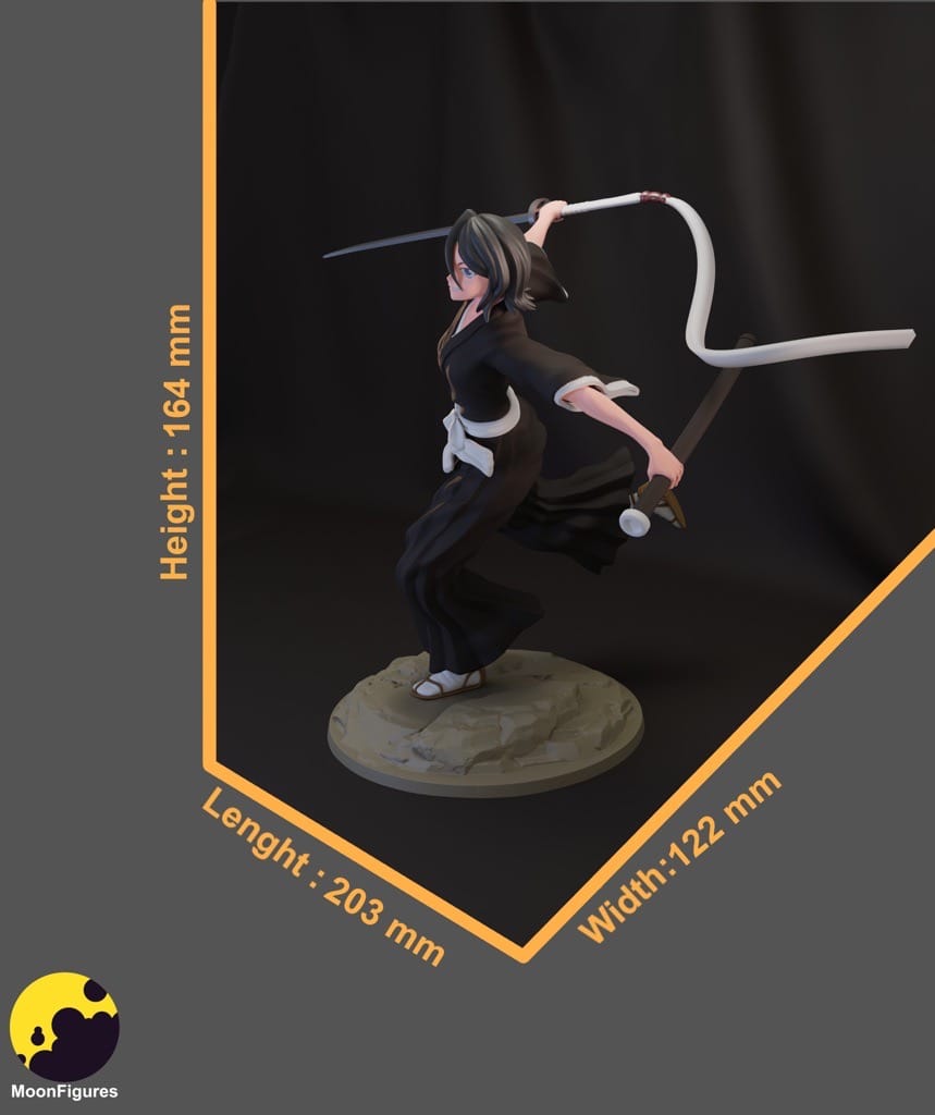 P站图纸印象馆 Moon Figures 死神 朽木露琪亚 Moon Figures 死神 朽木露琪亚